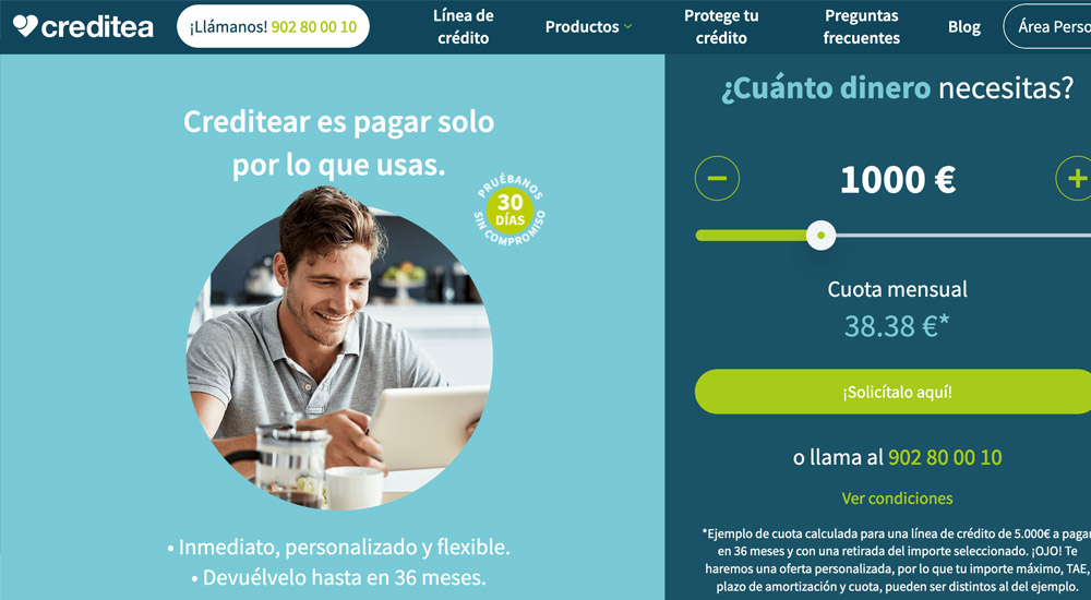 Creditea préstamo online