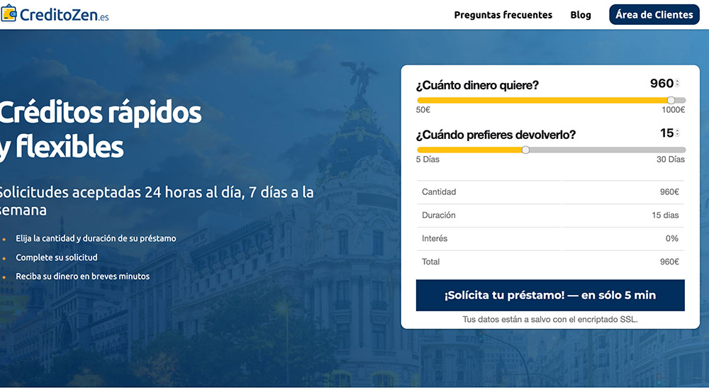 CreditoZen préstamo sin papeles